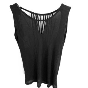 Open back strappy dressy sleeveless top NWT